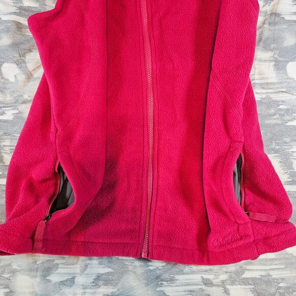 Cabela's Pink Fleece Full Vest Zip Pockets Turtleneck Women's size Large Gift - Picture 6 of 6